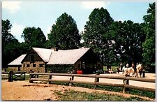 Nashville Indiana Saddle Barn Brown County State Park Chrome Postcard picture