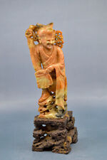 Vintage, Chinese, soap stone figurine, 9 inches tall picture