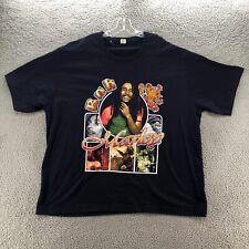 Vintage Bob Marley Shirt Mens 2XL XXL Blue 90s Rastaman Music Rap Hip Hop Tee picture