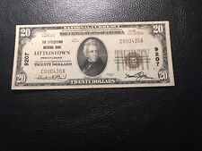 National bank note Littlestown PA nice  no tears or pin holes picture
