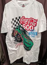 Vtg Bobby Labonte 1995 Mens Single Stitch 2X NASCAR T-Shirt Made in US - White picture