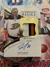 2019-20 EXQUISITE COLLECTION ENDORSEMENT JOHN GIBSON AUTO CHUNKY PATCH  15/50 picture
