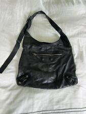 balenciaga black leather bag picture