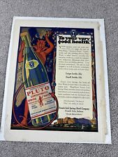 Antique PLUTO WATER Advertising June 1918 Pluto Dose Druggist Cure Laxative picture