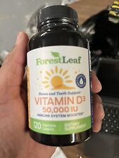 Forest Leaf Vitamin D3 50,000 IU 1250mcg 120 Capsules Exp 4/2025 - New & Sealed picture