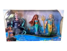 Disney the Little Mermaid Ariel, King Triton & Ursula 3 Fashion Dolls Gift Set picture