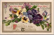 Vintage WINSCH Embossed Greetings Postcard 