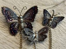 Vintage Butterfly Pin Brooch Lot picture