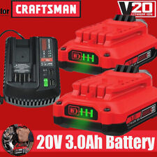 For Craftsman V20 20V MAX Lithium Battery / Charger CMCB204 CMCB202 CMCB201 3Ah picture