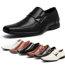 Men's Oxford Shoes Square Toe Loafers Formal Slip On Dress Shoes picture