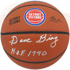 Dave Bing Signed Wilson Detroit Pistons NBA Basketball w/HOF 1990 (SCHWARTZ COA) picture