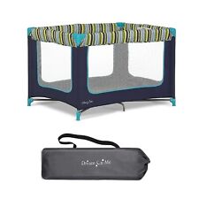 Dream On Me Zodiak Portable Playard in Navy/Teal Baby Crib Play Pen, DF picture