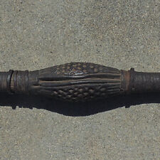 a superb antique forged iron ceremonial spear lance early 1900's nigeria #10 picture