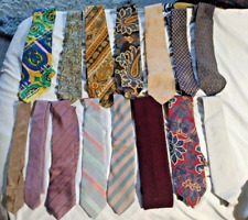 Vintage 1960's - 70's Lot of 15 various DESIGNER Men's Neck Ties from same owner picture