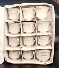 Set Of 11 Cups, 1 Sugar & 16 Saucers Fine China Diane Wade Of Japan With Cases picture