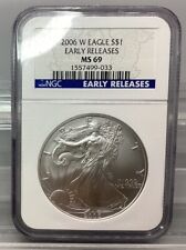2006 W American Silver Eagle NGC Early Releases MS69 picture
