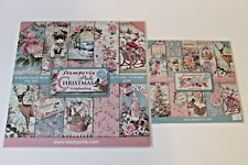 LOT  2 Stamperia PINK CHRISTMAS 12x12 and 8x8 Paper Pads--NEW, RETIRED, GORGEOUS picture