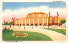 Railroad Building New York Worlds Fair NY 1939 Postcard picture