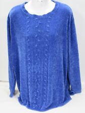 Premier International for Ladies Sweater XL [ 50 Bust 27L ] Blue Knit Pullover picture