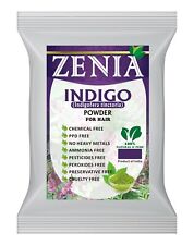 Zenia Natural Pure Indigo Powder (Indigofera Tinctoria) Hair/Beard Dye Color picture