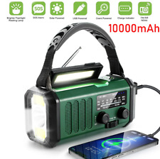 10000mah Emergency Solar Hand Crank Weather Radio Power Bank Charger Flash Light picture