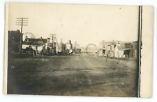 RPPC Early Street View of CUSHING IA Iowa 1907 Real Photo Postcard picture