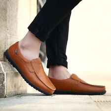 Men's Casual Shoes Genuine Leather Loafers Moccasins Slip on Driving Shoes picture