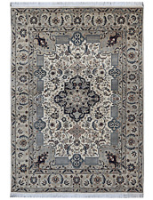 NAIN 5x8ft Handknotted Rug Luxury Look Carpet Wool Handmade Traditional Area Rug picture