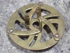 Antique Unbranded Watchmakers Brass Movement Holder for a Lathe 16 to 54 mm VG u picture