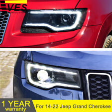 2X VLAND For 2014-2022 Jeep Grand Cherokee Black Projector switchback headlights picture