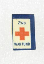 Red Cross: 2nd War Fund lapel pin - coated paper, WWI era picture