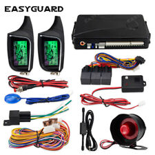 EASYGUARD 2 Way Car Alarm System remote Start LCD Pager Display vibration alarm picture