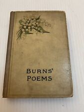 VINTAGE CIRCA 1910 BURNS' POEMS ROBERT BURNS POETRY HARDCOVER BOOK picture