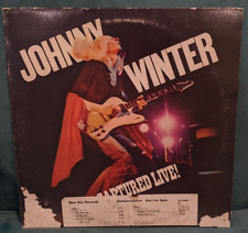 Johnny Winter Captured Live 1976 1st Issue White Label Promo Blue Sky VG+ TESTED picture