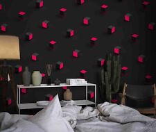 3D Black Red Geometric Wallpaper Wall Mural Removable Self-adhesive 96 picture