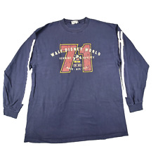 Vintage Walt Disney World Shirt Men's XL Blue Long Sleeve USA Made Cotton picture