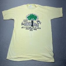 Vintage Atlanta Shirt Mens Large Yellow Arts Festival 1979 Piedmont Park Hipster picture