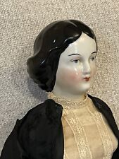 Antique 1850’s 17” Jenny Lind German China Doll With Antique Clothes picture
