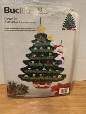 Bucilla 83425 Christmas Tree Advent Calendar Felt Applique Embroidery Kit OPEN picture
