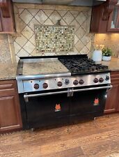 Vintage Wolf Range 48'' With Double Oven, Griddle, and Marble Cover picture
