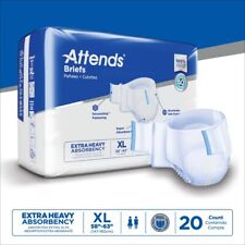 ATTENDS Adult Incontinence Brief XL Heavy Absorbency Breathable DDP40 20 Ct picture