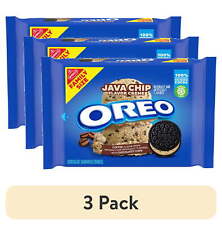 (3 Pack) OREO Java Chip Creme Chocolate Sandwich Cookies Family Size 17 Oz USA picture