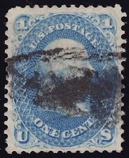 US Scott 63 Used 1c Blue 1861  Lot A1008 bhmstamps picture
