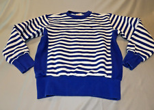 Champion Vintage Sweatshirt Crewneck Blue Stripe Pullover Small 70s 80s Logo picture
