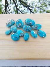 100 Ct Natural Blue Copper Turquoise Oval Shape Cabochon Loose Gemstone Lot-1 picture