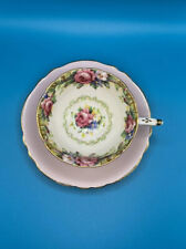 VTG PARAGON Tapestry Rose Teacup & Saucer Scalloped Gold Edge Double Warrant picture