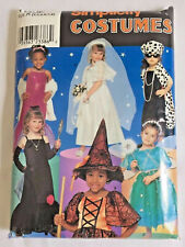 1999 Simplicity Sewing Pattern 626 Girls Halloween Costumes Sz 3-8 Vintage 1924 picture