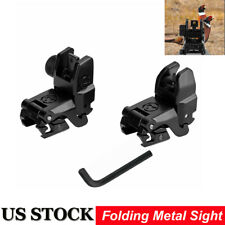 Premium Tactical Low Profile Flip-up Metal Sights Folding Front And Rear Set picture