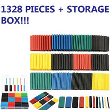 1328 Pcs HEAT SHRINK Tubing Sleeve 2:1 Shrinkable Tube Wire Cable Assortment Kit picture