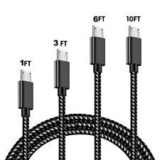 3/6/10Ft Micro USB Fast Charger Data Sync Cable Cord Lot For Samsung Android LG picture